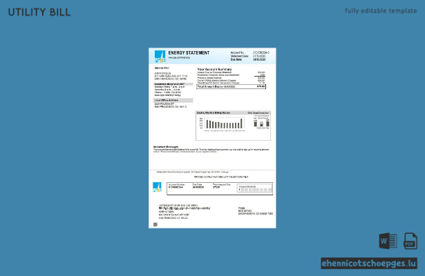 USA, Kalifornien: Beispielrechnung des Stromversorgers PG&E (Vorschau)